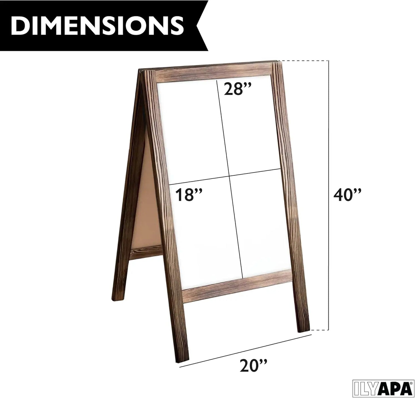 Magnetic Whiteboard Rustic Wood  Board for Businesses