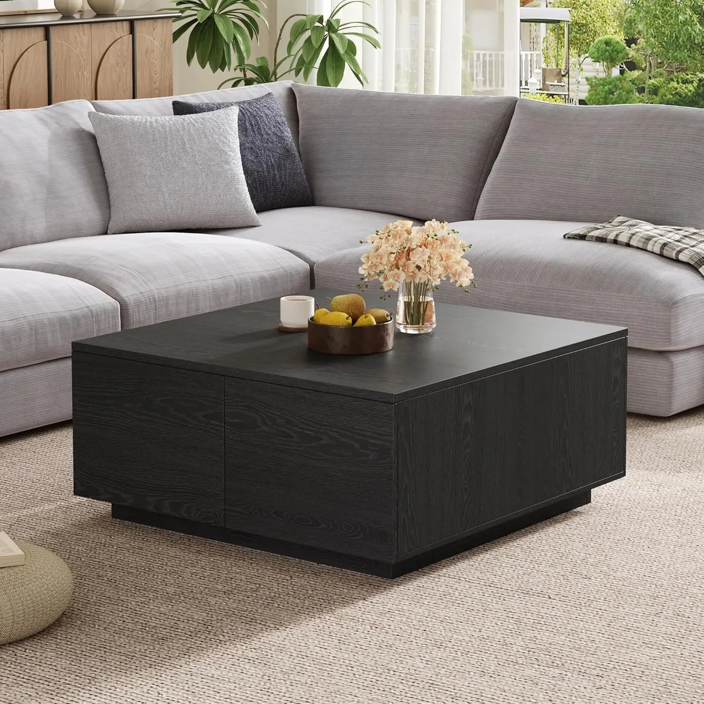 Solid Wood Square Coffee Table