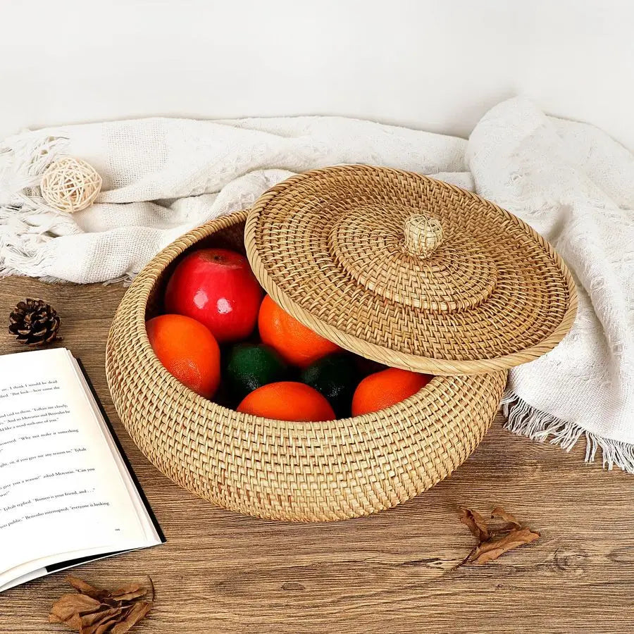 Woven Bread Basket Natural Rattan Basket