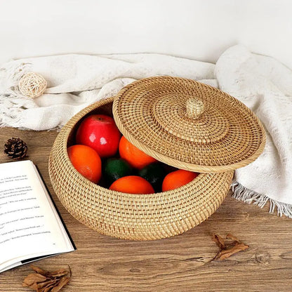 Woven Bread Basket Natural Rattan Basket