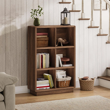 4 Cube Wooden Bookcase Storage Organizer