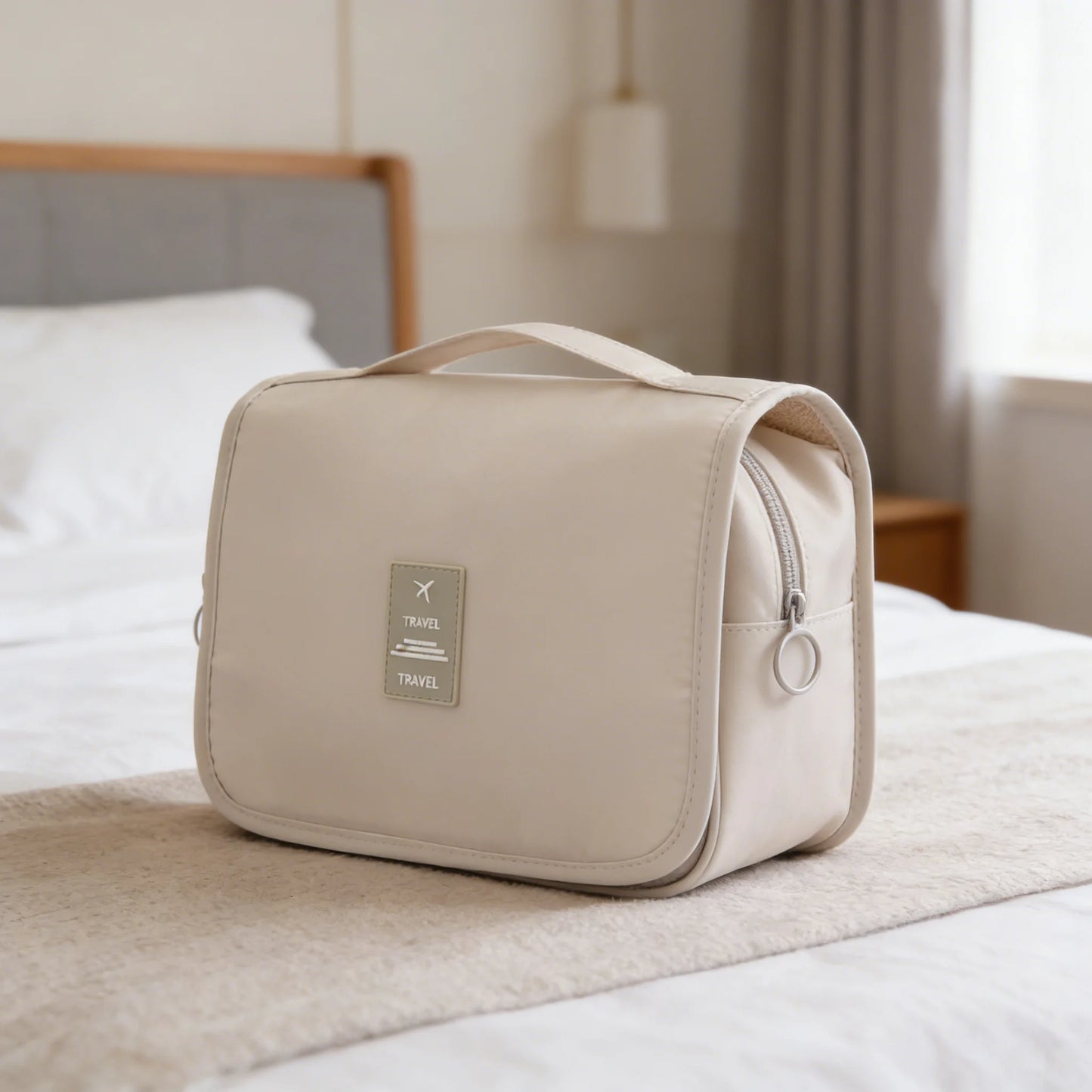 Hanging Makeup Foldable Compartment Travel Case