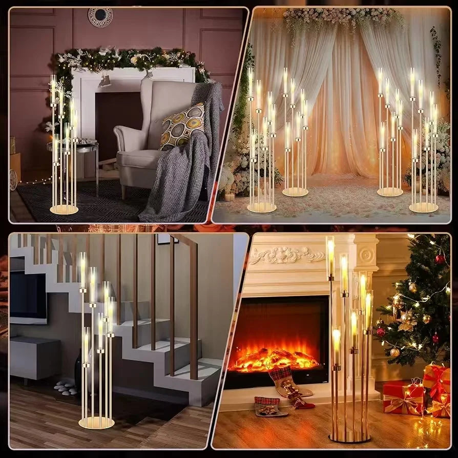 2PCS 46"Tall Floor Candlestick Holder