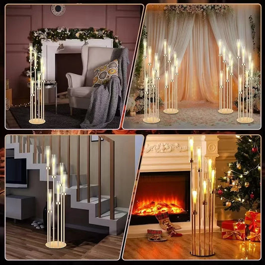 2PCS 46"Tall Floor Candlestick Holder