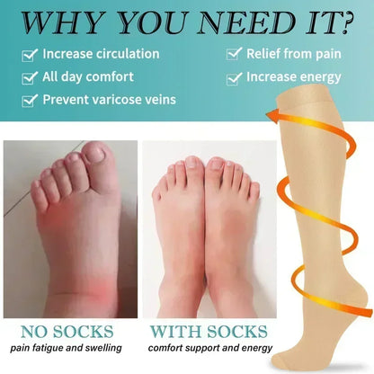 1 Pair Women's & Men's Compression Socks