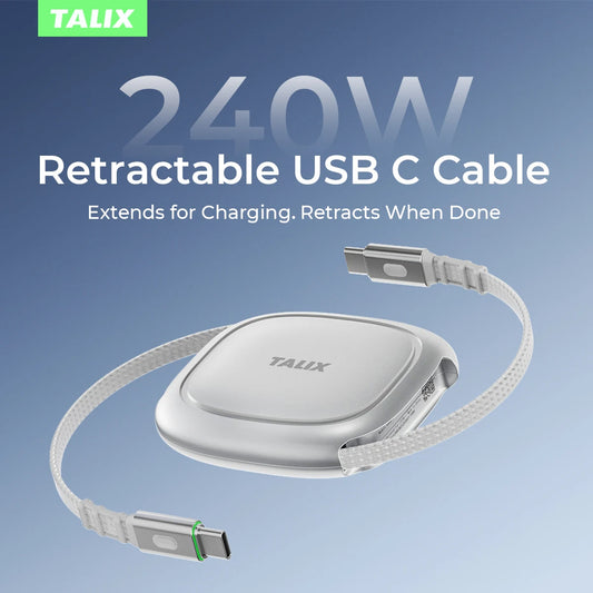 Retractable USB C Charging Cable Charger Cord