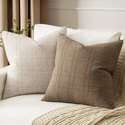 Decorative Linen Throw Pillow Covers