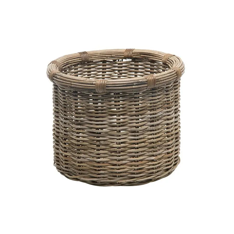 Rattan Kobo Round Log Storage Basket