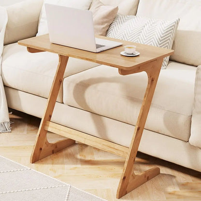 Bamboo TV Tray Table Z Shaped