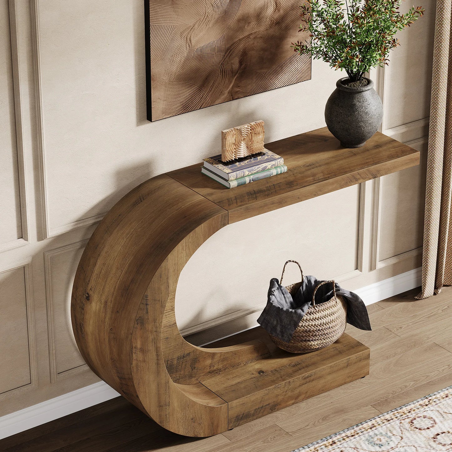 Mid-Century Modern Console Table for Entryway