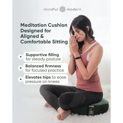 Velvet Meditation Cushion Yoga Floor Pillow