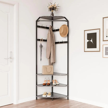 Corner Hall Tree for Hallway