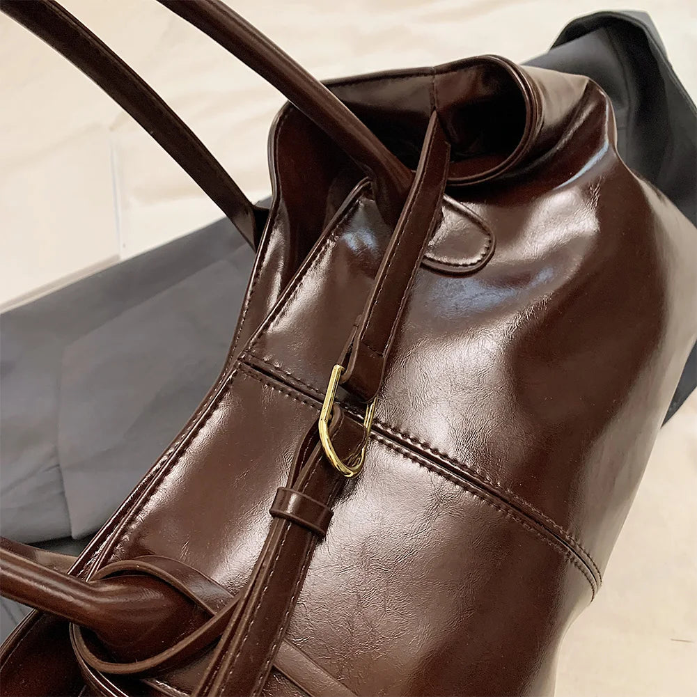 Leather Hobo Fashion Travel Handbag For Women