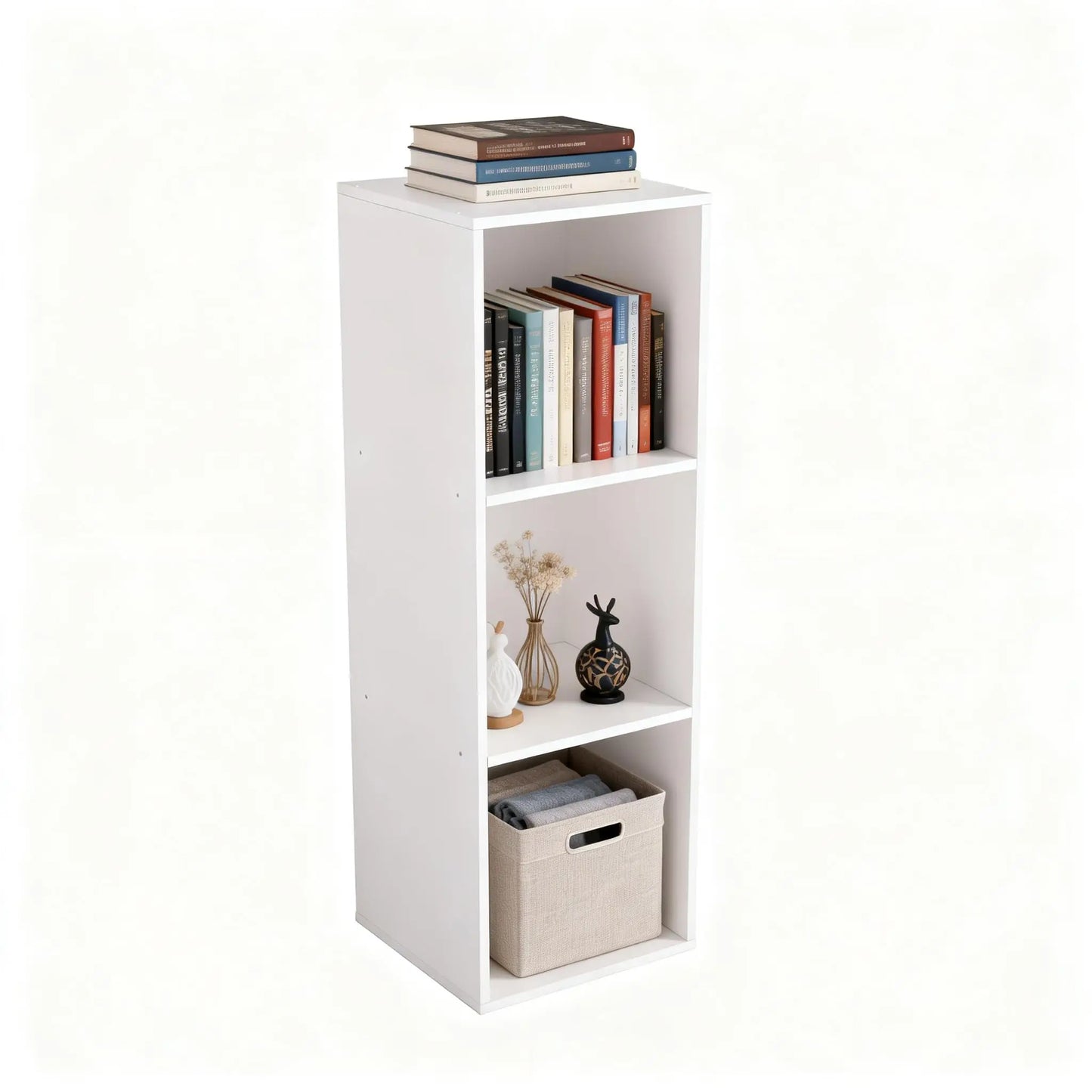 6-Tier Tall Cube Bookshelf Modern Storage Organizer