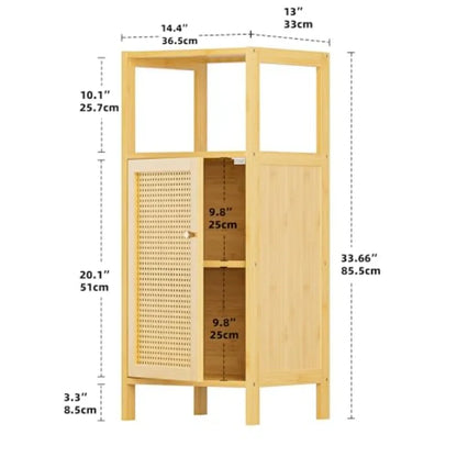 Bathroom Storage Cabinet Rattan