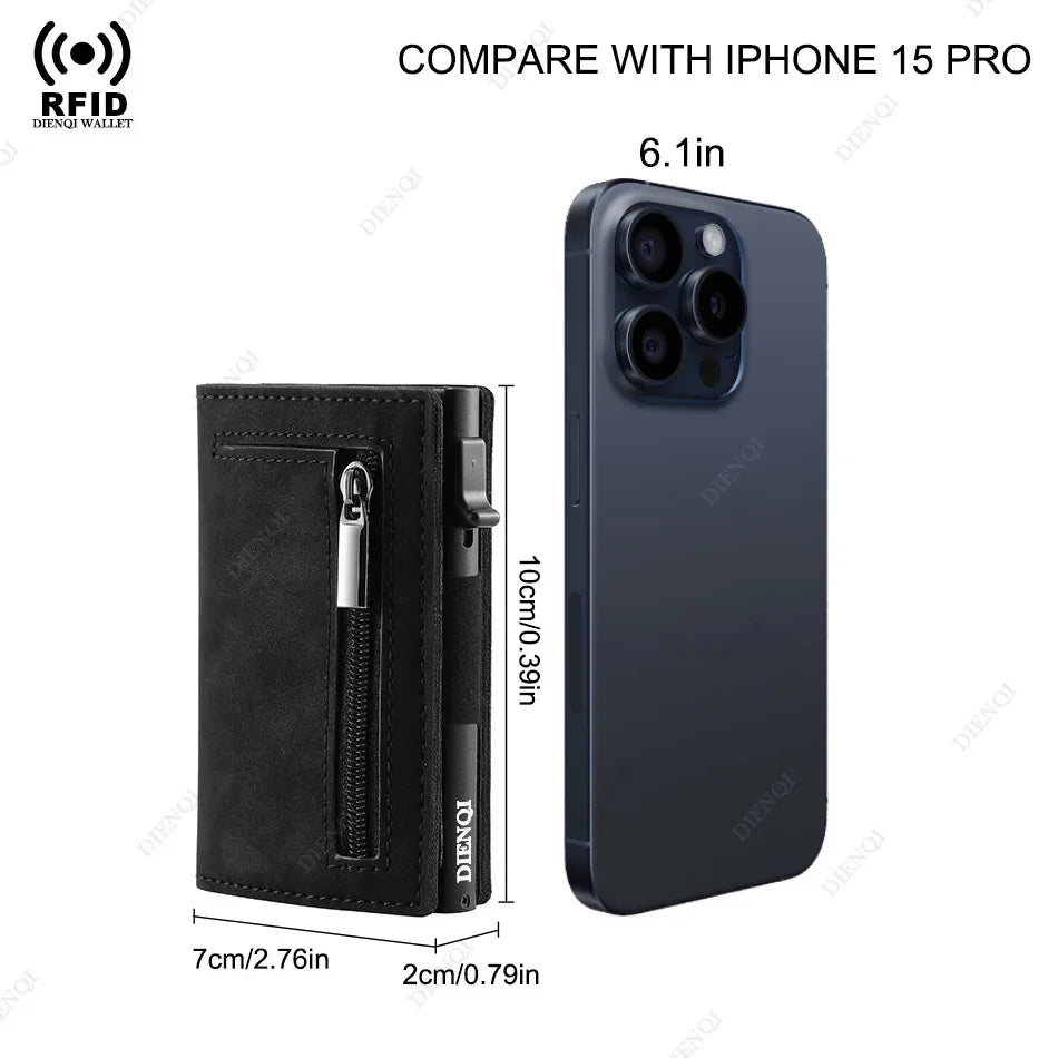 Anti-RFID Business Carbon Fiber Card Holder