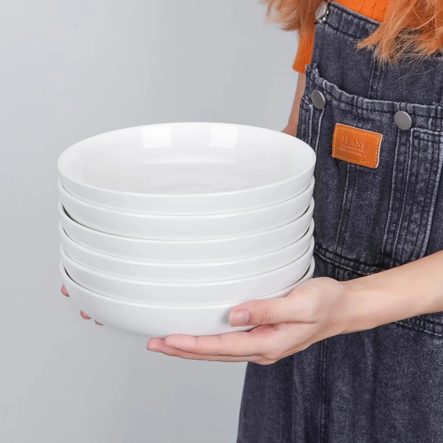 22 Ounce Porcelain Pasta Bowls Set