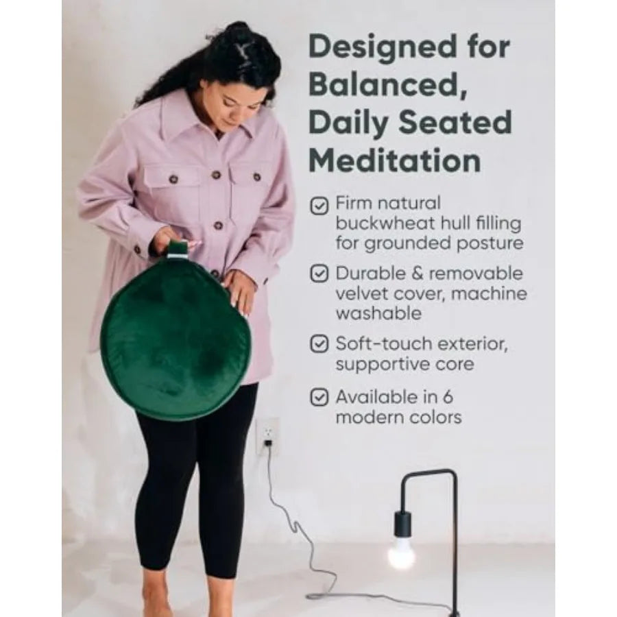 Velvet Meditation Cushion Yoga Floor Pillow