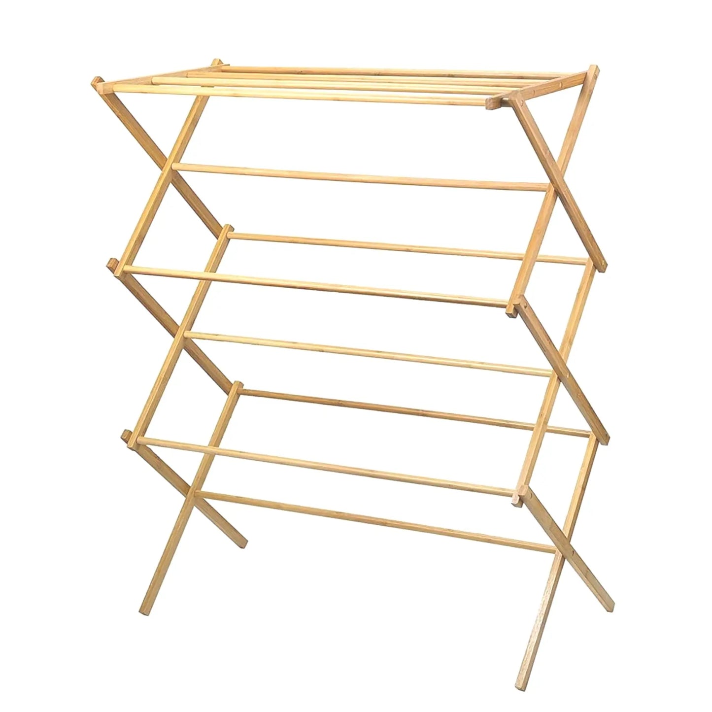 Bamboo Folding Laundry Drying Rack
