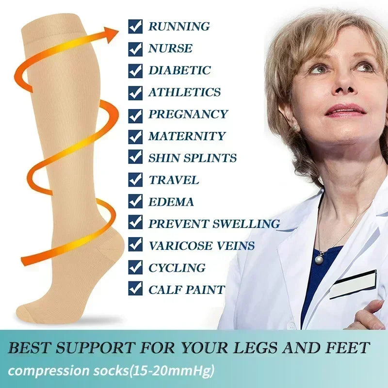 1 Pair Women's & Men's Compression Socks