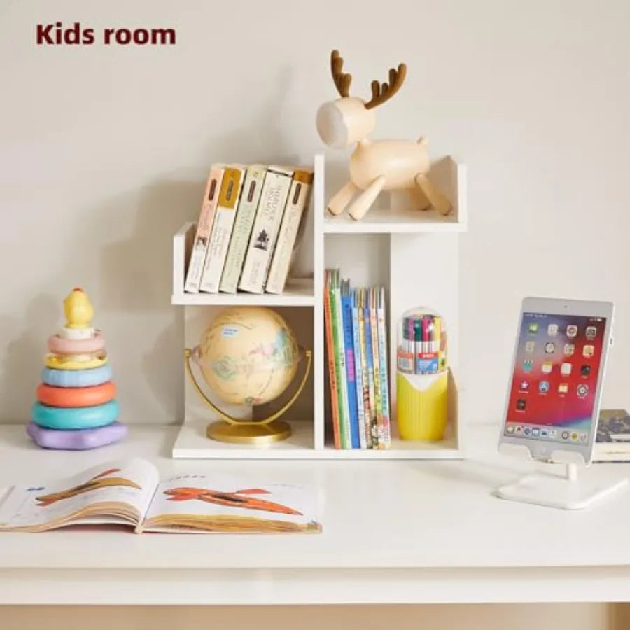 Small Desk Organizer 2 Tier Tree Cactus Bookshelf