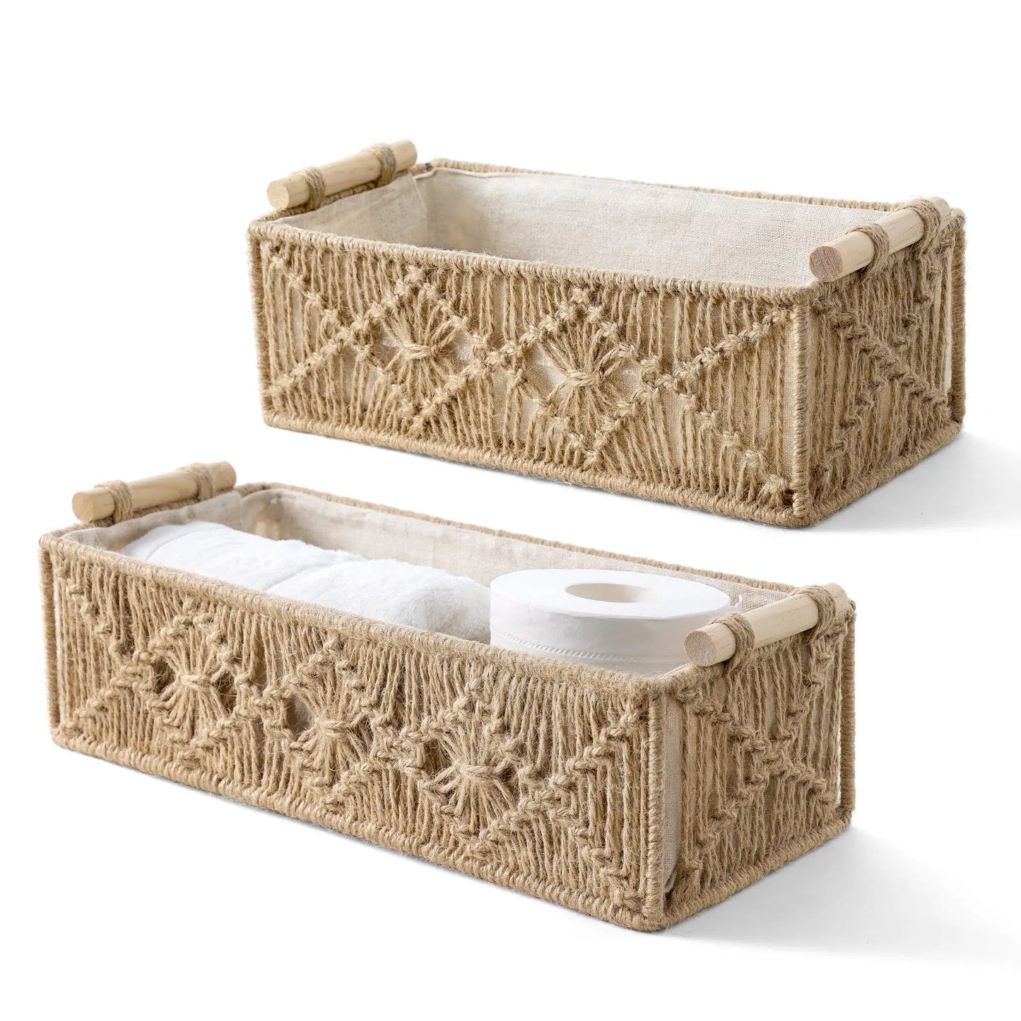 Storage Baskets Boho Decor Box