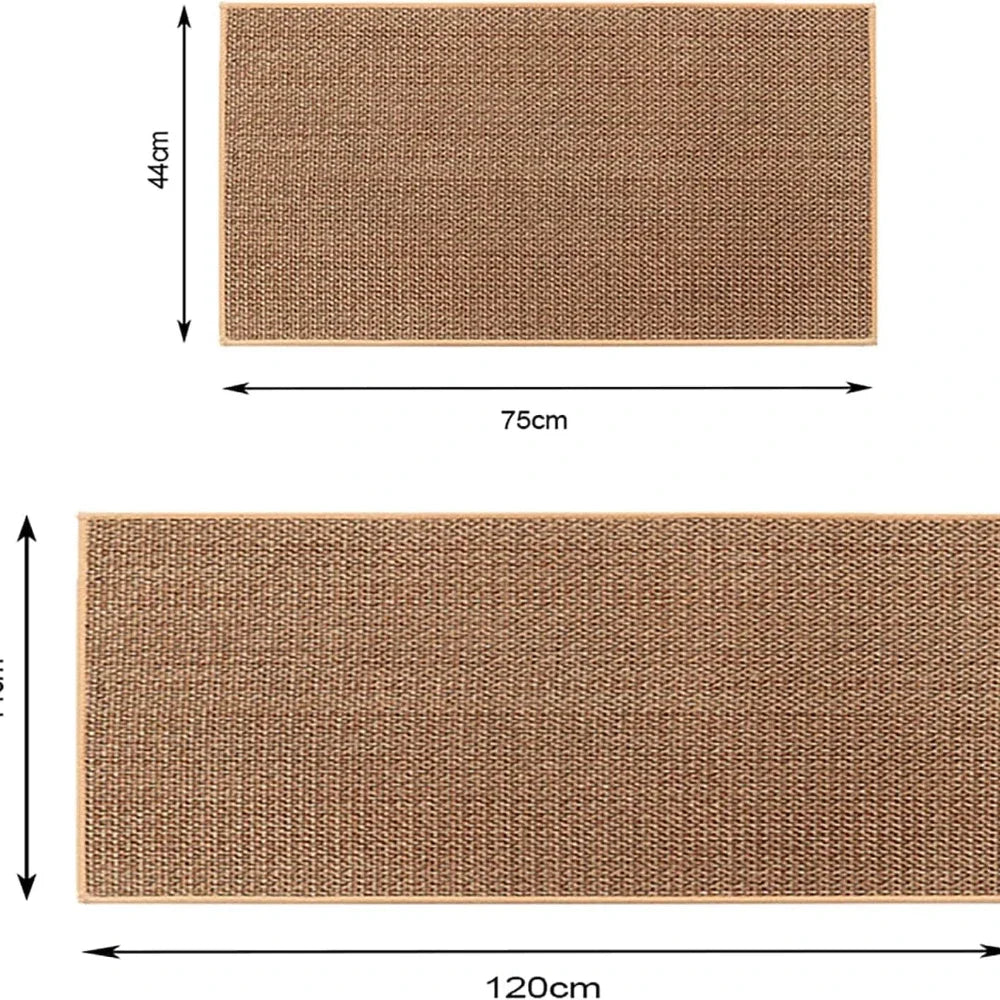 Washable Non-slip Kitchen Sisal Running Rug