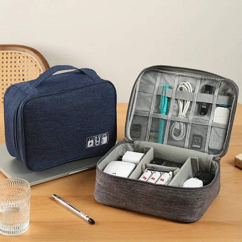 Electronic Accessory Bag Portable Travel Cable Organizer
