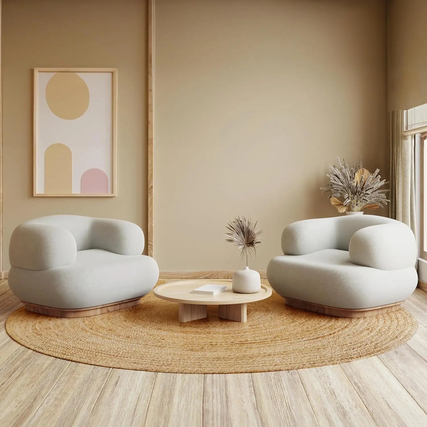 Hand Woven Jute Braided Round Rug