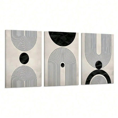 Wall Art Canvas Set Abstract Lines Pictures