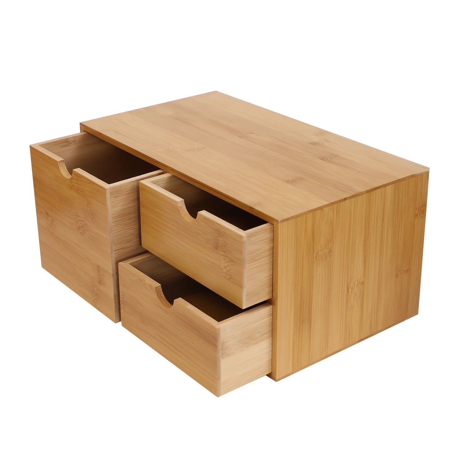 Wooden Desk Organizer Storage Box