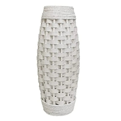 Tall Bamboo Wood Floor Vase 26" High