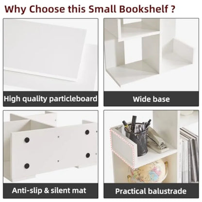 Small Desk Organizer 2 Tier Tree Cactus Bookshelf
