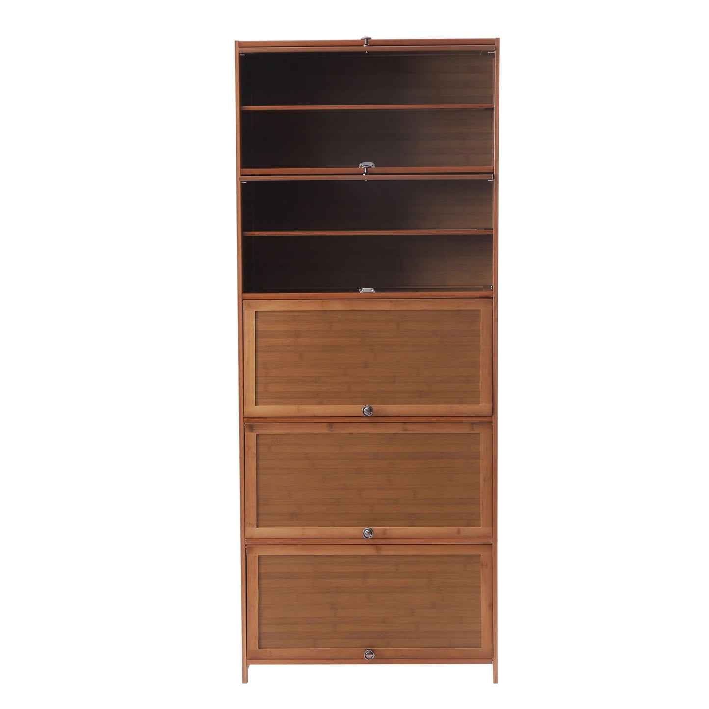 Shoe Cabinet Free Standing Bamboo Storage Organizer