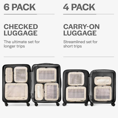 Travel Compression Packing Cubes Luggage Organizer