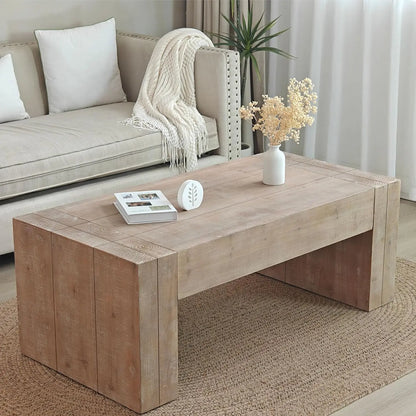 Solid Wood Square Coffee Table