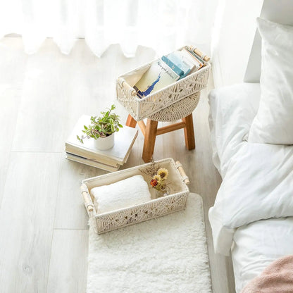 Storage Baskets Boho Decor Box