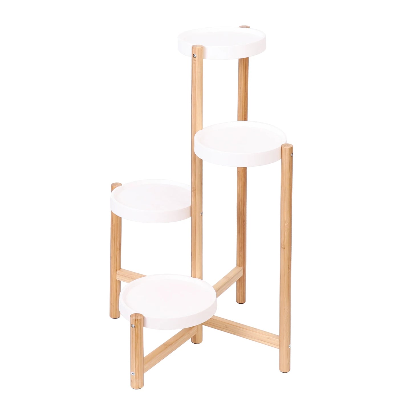 Display Shelf Stand Bamboo Plant Pot Holder