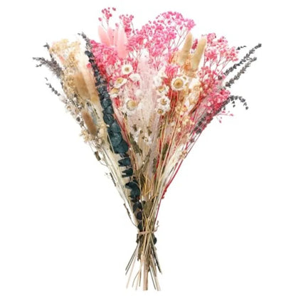 Dried Flowers Set with Baby's Breath Eucalyptus