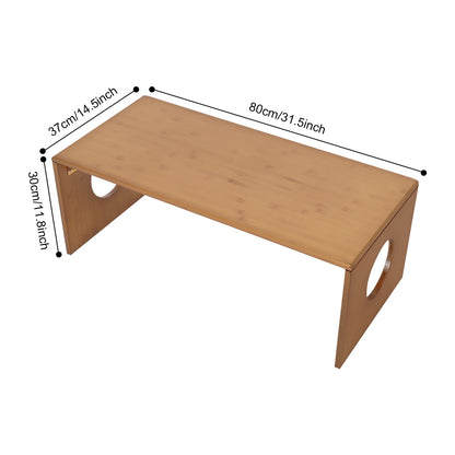 Folding Portable  Bamboo Floor Coffee Table
