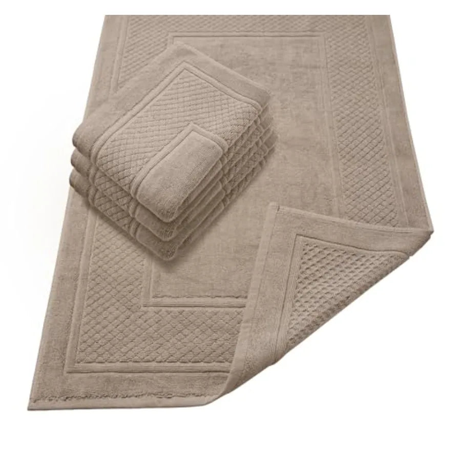 100% Cotton Set of 4 Absorbent Bathmat