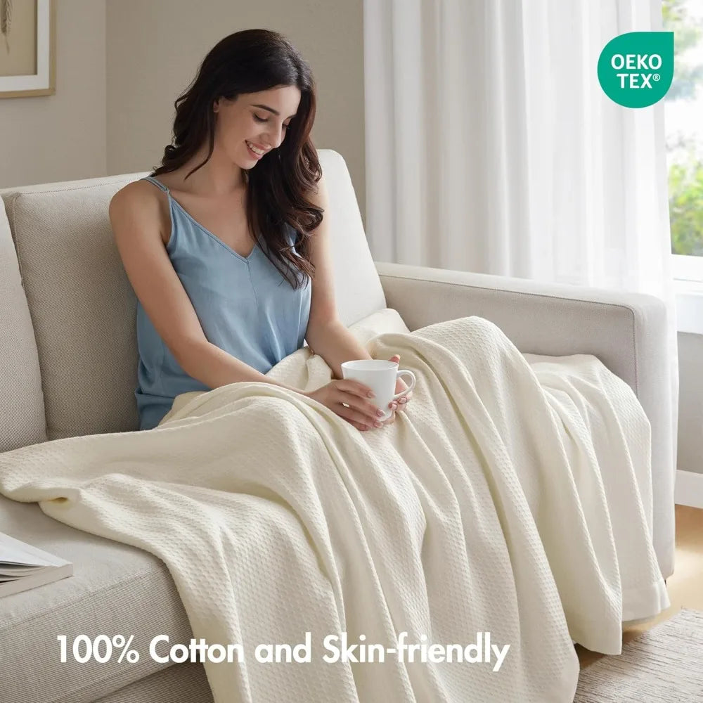 100% Egyptian Cotton Lightweight Summer Blanket