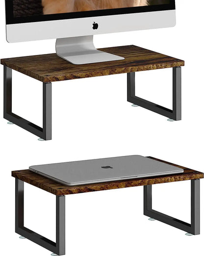 2-Pack Wood Monitor Stand Riser
