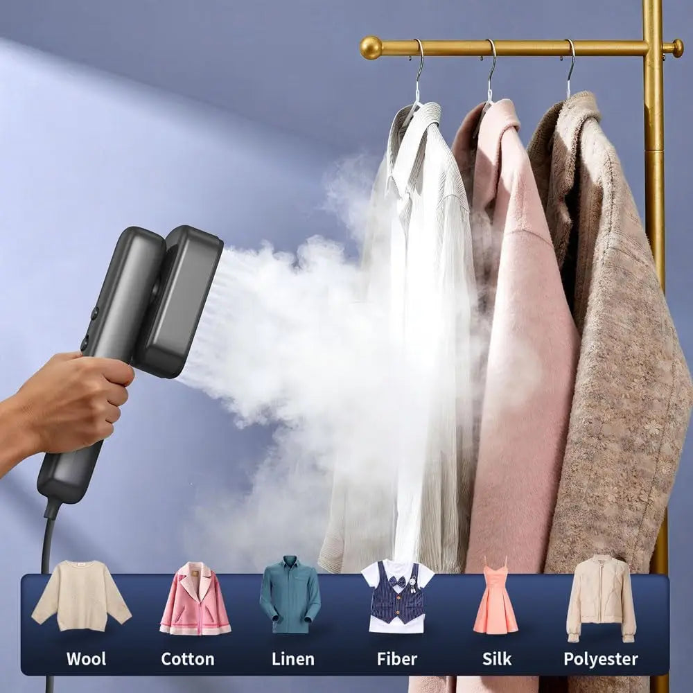 Portable Clothes Steamer Ceramic for Travel & Home